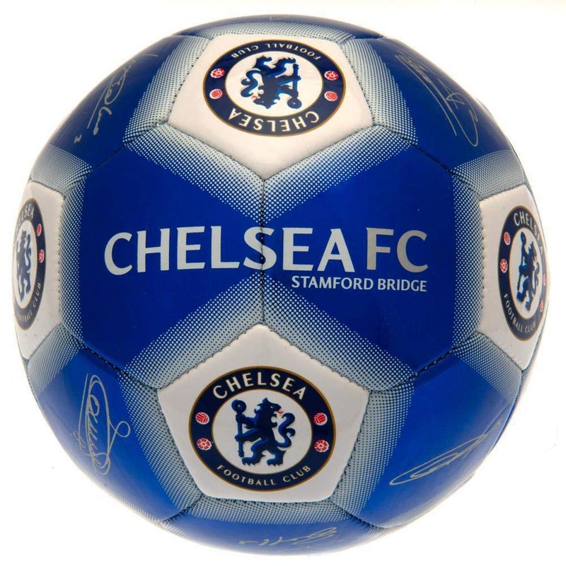 Chelsea كرة قدم تشيلسي بتوقيع أزرق حجم 5 2018 - Image 4